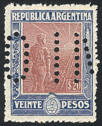 Lot 201 - Argentina general issues -  Guillermo Jalil - Philatino Auction #1922 ARGENTINA: General auction with very low starts!