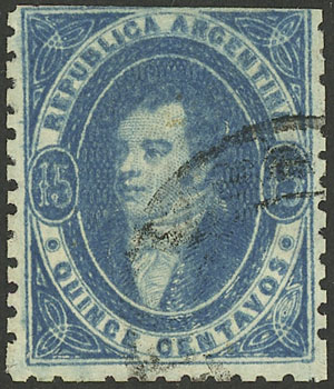 Lot 61 - Argentina rivadavias -  Guillermo Jalil - Philatino Auction #1922 ARGENTINA: General auction with very low starts!