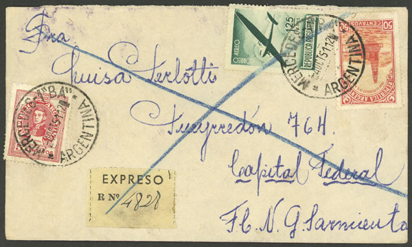 Lot 776 - Argentina postal history -  Guillermo Jalil - Philatino Auction #1922 ARGENTINA: General auction with very low starts!