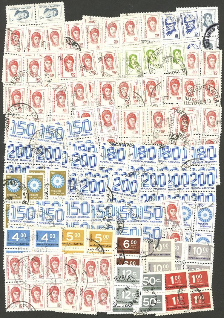 Lot 831 - Argentina Lots and Collections -  Guillermo Jalil - Philatino Auction #1922 ARGENTINA: General auction with very low starts!