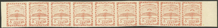 Lot 26 - Argentina confederation -  Guillermo Jalil - Philatino Auction #1922 ARGENTINA: General auction with very low starts!