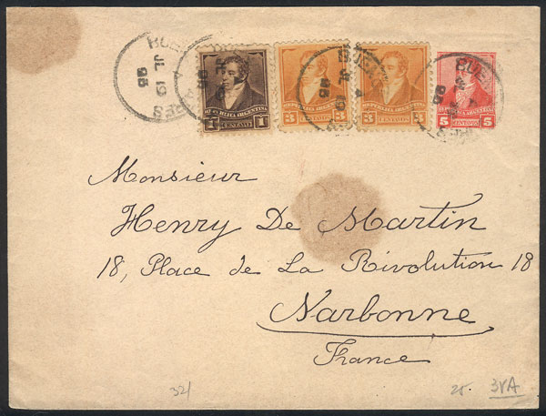 Lot 746 - Argentina postal history -  Guillermo Jalil - Philatino Auction #1922 ARGENTINA: General auction with very low starts!