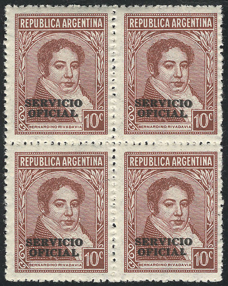 Lot 748 - Argentina official stamps - Guillermo Jalil - Philatino Auction #1936 ARGENTINA: General auction with many Lot 748 - Argentina official stamps - Guillermo Jalil - Philatino Auction #1936 ARGENTINA: General auction with many