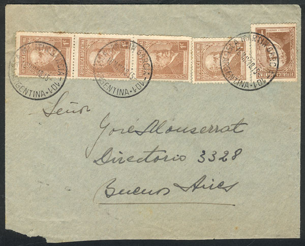 Lot 814 - Argentina postal history -  Guillermo Jalil - Philatino Auction #1936 ARGENTINA: General auction with many 