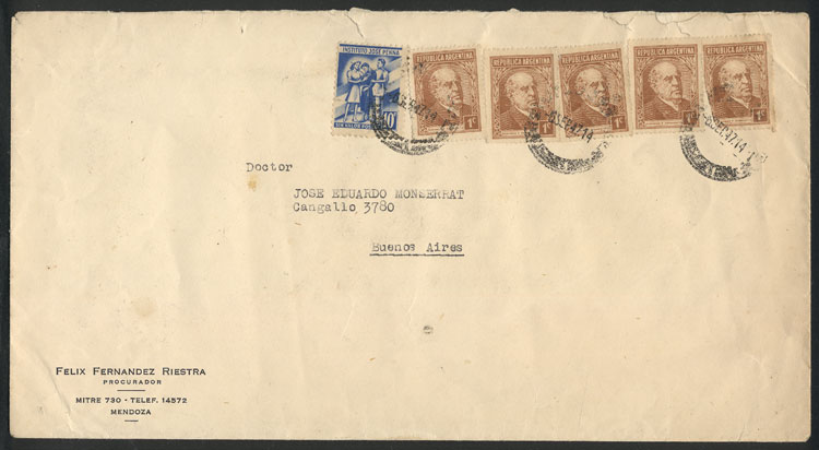 Lot 813 - Argentina postal history -  Guillermo Jalil - Philatino Auction #1936 ARGENTINA: General auction with many 