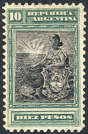 Lot 327 - Argentina general issues -  Guillermo Jalil - Philatino Auction #1936 ARGENTINA: General auction with many 