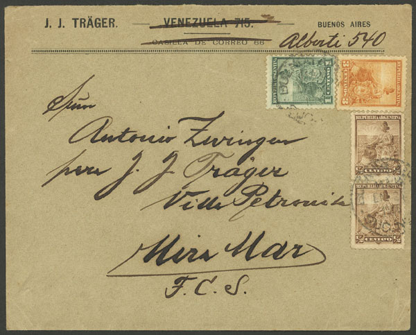 Lot 799 - Argentina postal history - Guillermo Jalil - Philatino Auction #1936 ARGENTINA: General auction with many Lot 799 - Argentina postal history - Guillermo Jalil - Philatino Auction #1936 ARGENTINA: General auction with many