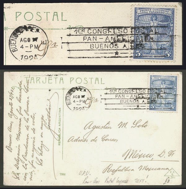 Lot 805 - Argentina postal history -  Guillermo Jalil - Philatino Auction #1936 ARGENTINA: General auction with many 