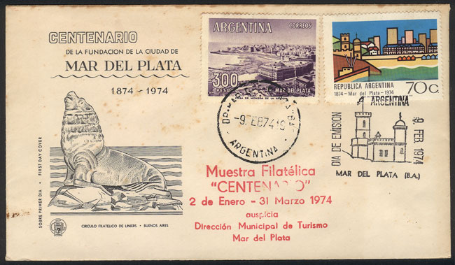 Lot 822 - Argentina postal history -  Guillermo Jalil - Philatino Auction #1936 ARGENTINA: General auction with many 
