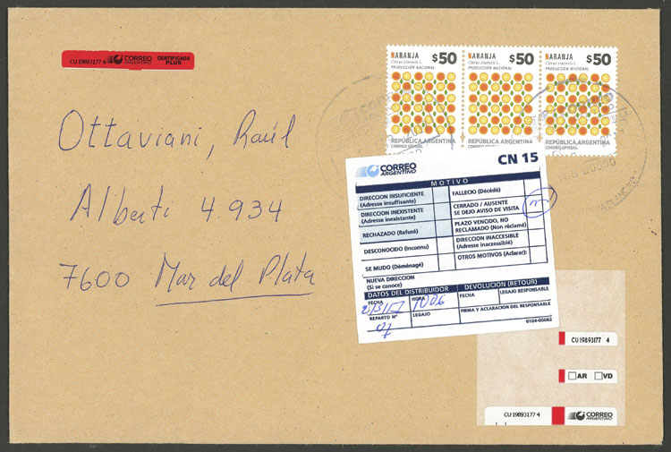 Lot 776 - Argentina postal history - Guillermo Jalil - Philatino Auction #1936 ARGENTINA: General auction with many Lot 776 - Argentina postal history - Guillermo Jalil - Philatino Auction #1936 ARGENTINA: General auction with many