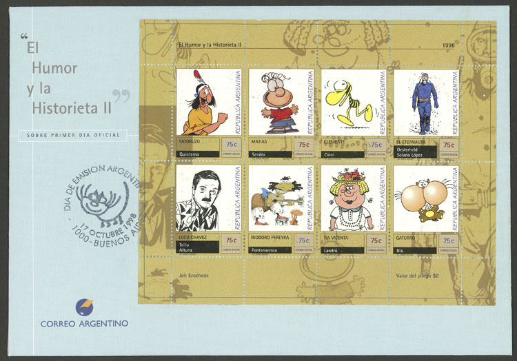 Lot 707 - Argentina souvenir sheets - Guillermo Jalil - Philatino Auction #1936 ARGENTINA: General auction with many Lot 707 - Argentina souvenir sheets - Guillermo Jalil - Philatino Auction #1936 ARGENTINA: General auction with many