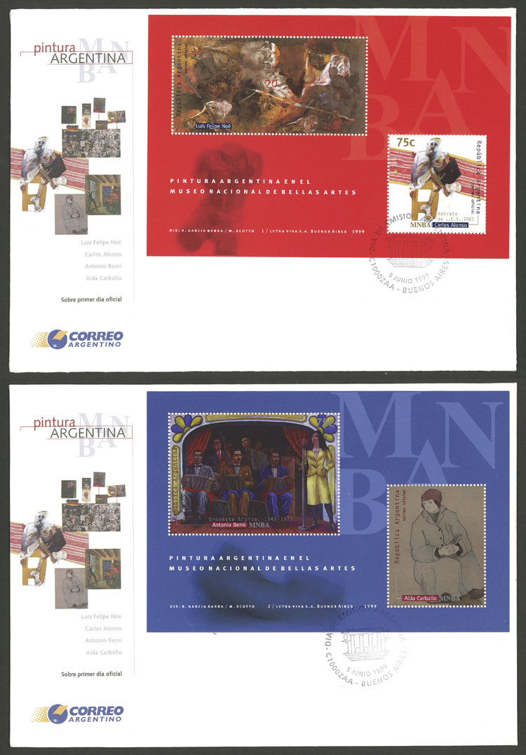 Lot 711 - Argentina souvenir sheets - Guillermo Jalil - Philatino Auction #1936 ARGENTINA: General auction with many Lot 711 - Argentina souvenir sheets - Guillermo Jalil - Philatino Auction #1936 ARGENTINA: General auction with many