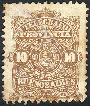 Lot 759 - Argentina telegraph stamps - Guillermo Jalil - Philatino Auction #1936 ARGENTINA: General auction with many Lot 759 - Argentina telegraph stamps - Guillermo Jalil - Philatino Auction #1936 ARGENTINA: General auction with many