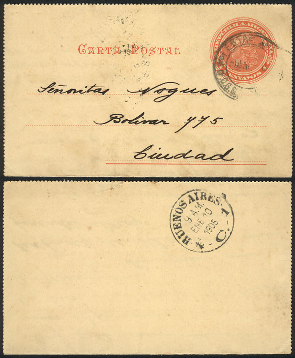 Lot 795 - Argentina postal history - Guillermo Jalil - Philatino Auction #1936 ARGENTINA: General auction with many Lot 795 - Argentina postal history - Guillermo Jalil - Philatino Auction #1936 ARGENTINA: General auction with many