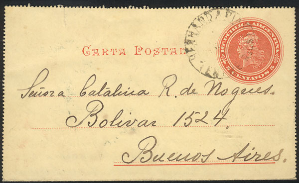 Lot 797 - Argentina postal history - Guillermo Jalil - Philatino Auction #1936 ARGENTINA: General auction with many Lot 797 - Argentina postal history - Guillermo Jalil - Philatino Auction #1936 ARGENTINA: General auction with many