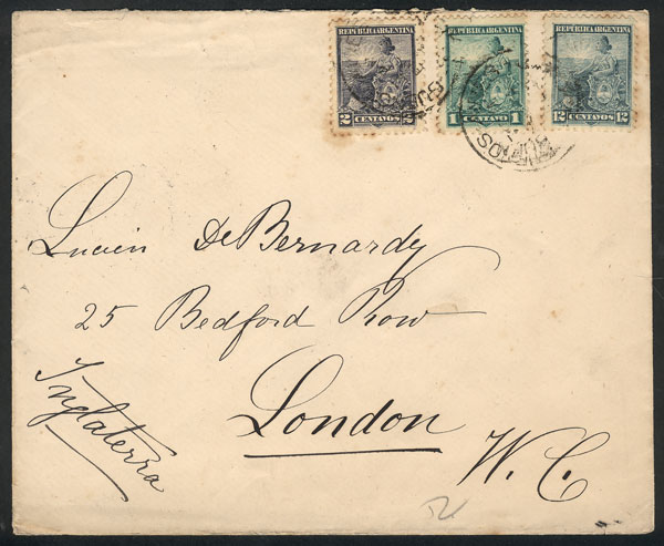 Lot 791 - Argentina postal history - Guillermo Jalil - Philatino Auction #1936 ARGENTINA: General auction with many Lot 791 - Argentina postal history - Guillermo Jalil - Philatino Auction #1936 ARGENTINA: General auction with many