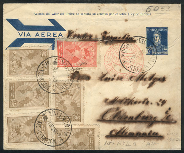 Lot 808 - Argentina postal history -  Guillermo Jalil - Philatino Auction #1936 ARGENTINA: General auction with many 