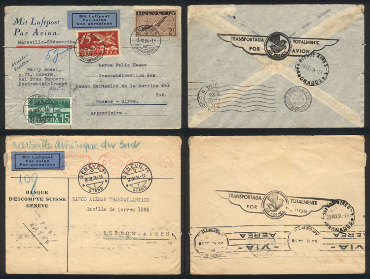 Lot 216 - Switzerland postal history - Guillermo Jalil - Philatino Auction #1937 WORLDWIDE + ARGENTINA: special September auction Lot 216 - Switzerland postal history - Guillermo Jalil - Philatino Auction #1937 WORLDWIDE + ARGENTINA: special September auction