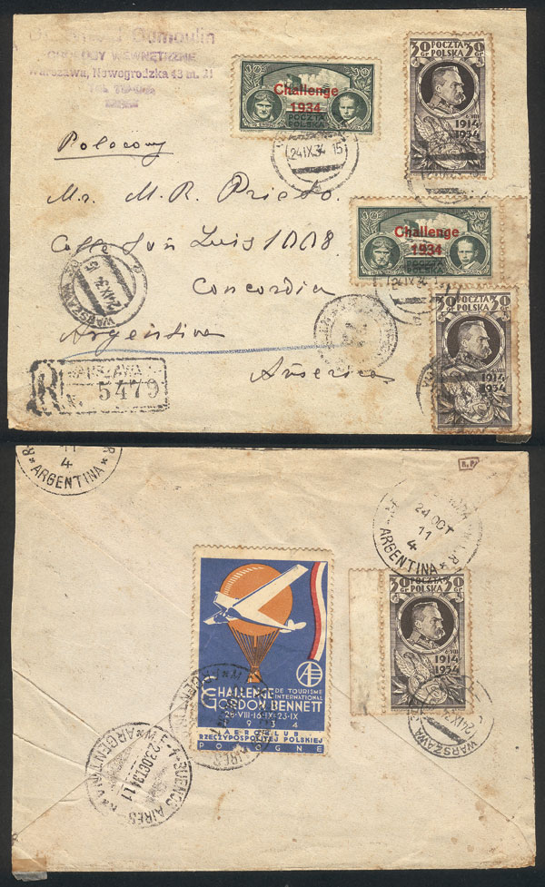 Lot 208 - Poland postal history - Guillermo Jalil - Philatino Auction #1937 WORLDWIDE + ARGENTINA: special September auction Lot 208 - Poland postal history - Guillermo Jalil - Philatino Auction #1937 WORLDWIDE + ARGENTINA: special September auction