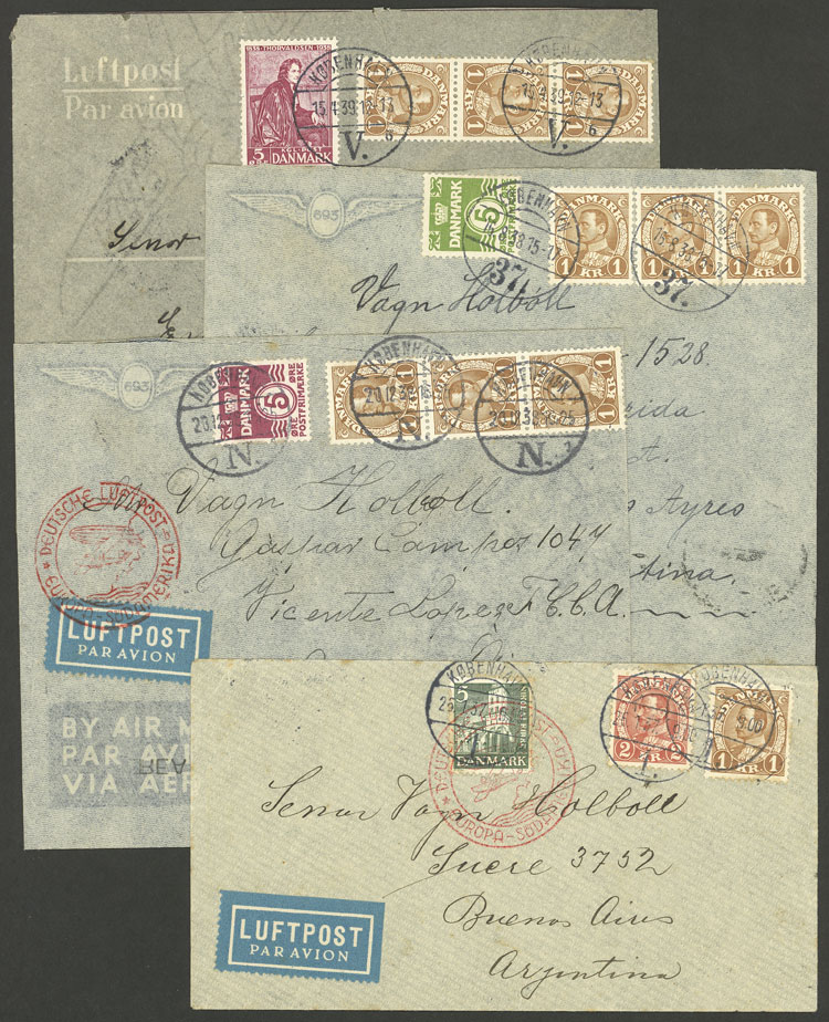 Lot 91 - Denmark postal history -  Guillermo Jalil - Philatino Auction #1937 WORLDWIDE + ARGENTINA: special September auction