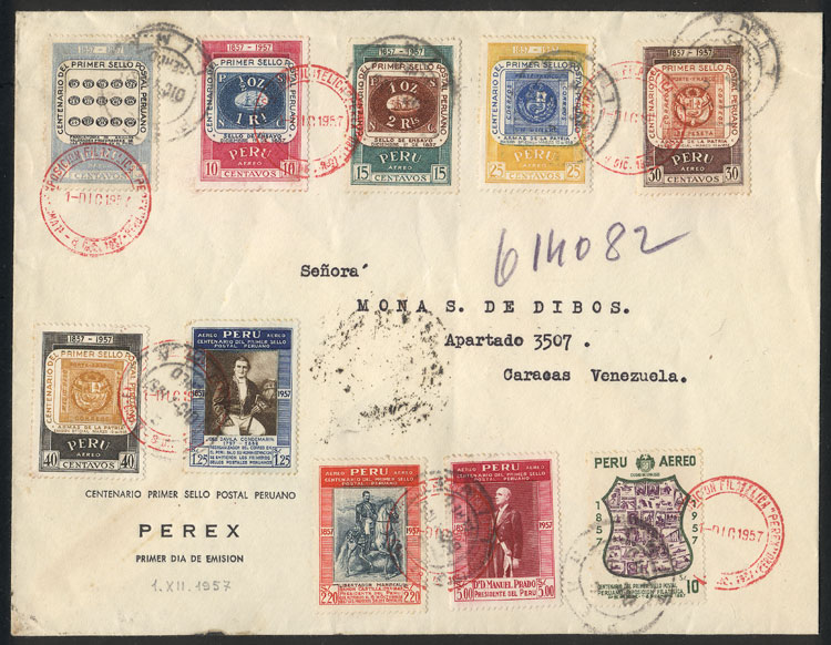 Lot 205 - Peru postal history - Guillermo Jalil - Philatino Auction #1937 WORLDWIDE + ARGENTINA: special September auction Lot 205 - Peru postal history - Guillermo Jalil - Philatino Auction #1937 WORLDWIDE + ARGENTINA: special September auction