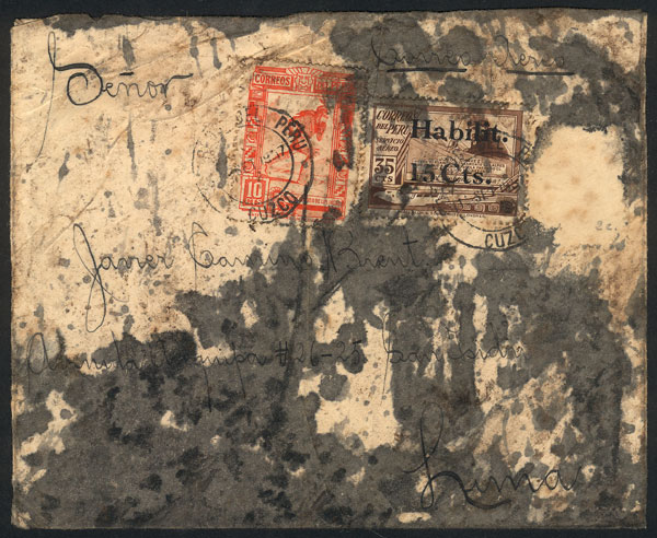 Lot 203 - Peru postal history - Guillermo Jalil - Philatino Auction #1937 WORLDWIDE + ARGENTINA: special September auction Lot 203 - Peru postal history - Guillermo Jalil - Philatino Auction #1937 WORLDWIDE + ARGENTINA: special September auction