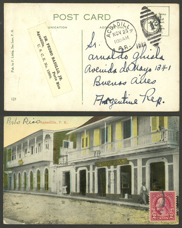 Lot 211 - Puerto Rico postal history - Guillermo Jalil - Philatino Auction #1937 WORLDWIDE + ARGENTINA: special September auction Lot 211 - Puerto Rico postal history - Guillermo Jalil - Philatino Auction #1937 WORLDWIDE + ARGENTINA: special September auction