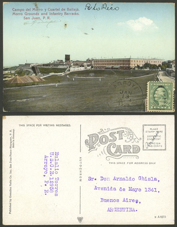 Lot 210 - Puerto Rico postal history - Guillermo Jalil - Philatino Auction #1937 WORLDWIDE + ARGENTINA: special September auction Lot 210 - Puerto Rico postal history - Guillermo Jalil - Philatino Auction #1937 WORLDWIDE + ARGENTINA: special September auction