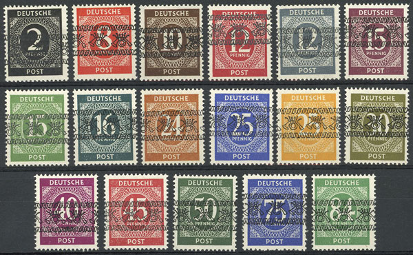 Stamp Auction - germany - bizone general issues - Auction #1949 ...