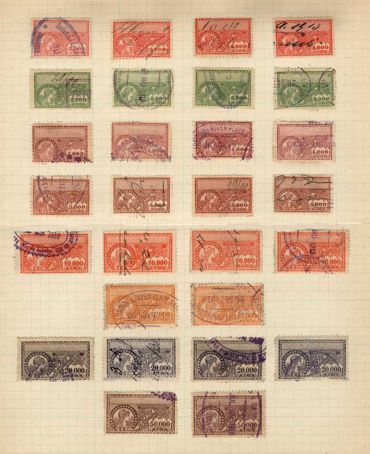 Stamp Auction - brazil revenue stamps - Auction # 2017 WORLDWIDE ...