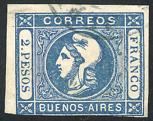 Lot 68 - Argentina cabecitas -  Guillermo Jalil - Philatino Auction # 2128 ARGENTINA: 'Clearance' auction with very low starts and many interesting lots!