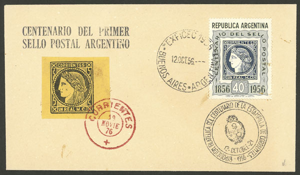Lot 78 - Argentina corrientes -  Guillermo Jalil - Philatino Auction # 2128 ARGENTINA: 'Clearance' auction with very low starts and many interesting lots!