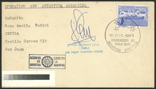 Lot 2 - argentine antarctica postal history -  Guillermo Jalil - Philatino Auction # 2129 ARGENTINA: August special auction
