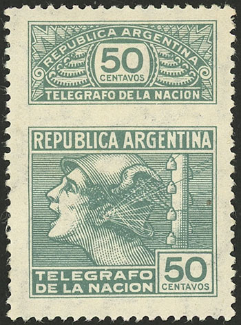 Lot 139 - Argentina telegraph stamps -  Guillermo Jalil - Philatino Auction # 2129 