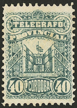 Lot 141 - Argentina telegraph stamps -  Guillermo Jalil - Philatino Auction # 2129 ARGENTINA: August special auction