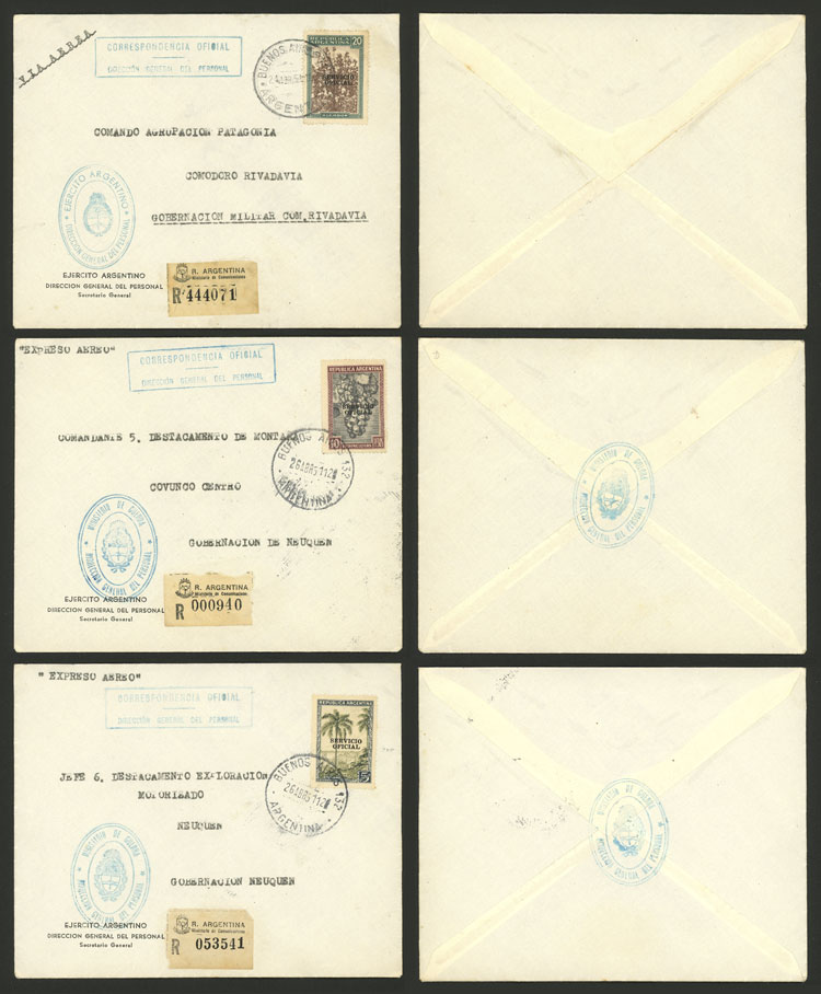 Lot 138 - Argentina official stamps -  Guillermo Jalil - Philatino Auction # 2129 