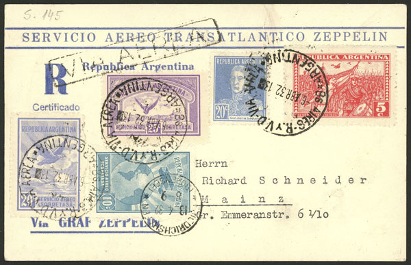 Lot 150 - Argentina postal history -  Guillermo Jalil - Philatino Auction # 2129 ARGENTINA: August special auction