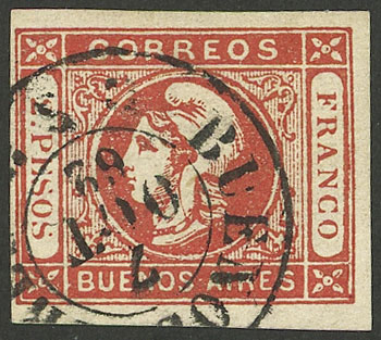 Lot 21 - Argentina cabecitas -  Guillermo Jalil - Philatino Auction # 2134 ARGENTINA: Fun auction including rarities of all periods
