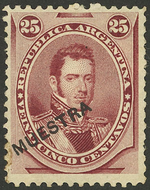 Lot 187 - Argentina general issues -  Guillermo Jalil - Philatino Auction # 2134 ARGENTINA: Fun auction including rarities of all periods