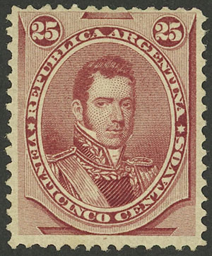 Lot 188 - Argentina general issues -  Guillermo Jalil - Philatino Auction # 2134 ARGENTINA: Fun auction including rarities of all periods