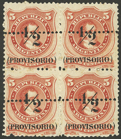 Lot 189 - Argentina general issues -  Guillermo Jalil - Philatino Auction # 2134 ARGENTINA: Fun auction including rarities of all periods