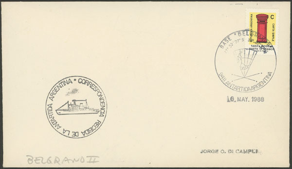 Lot 11 - argentine antarctica postal history -  Guillermo Jalil - Philatino Auction # 2134 ARGENTINA: Fun auction including rarities of all periods