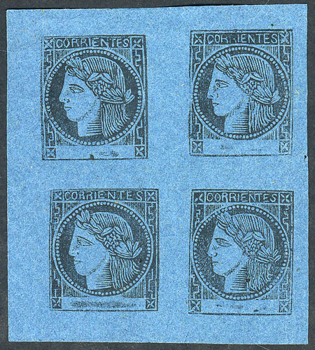 Lot 11 - Argentina corrientes -  Guillermo Jalil - Philatino Auction # 2137 ARGENTINA: Special October auction