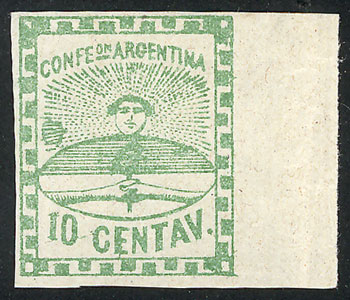 Lot 22 - Argentina confederation -  Guillermo Jalil - Philatino Auction # 2137 ARGENTINA: Special October auction