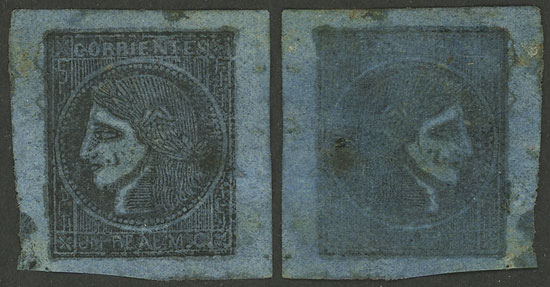 Lot 9 - Argentina corrientes -  Guillermo Jalil - Philatino Auction # 2137 ARGENTINA: Special October auction