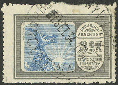 Lot 170 - Argentina airmail -  Guillermo Jalil - Philatino Auction # 2137 ARGENTINA: Special October auction