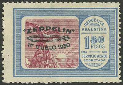 Lot 173 - Argentina airmail -  Guillermo Jalil - Philatino Auction # 2137 ARGENTINA: Special October auction