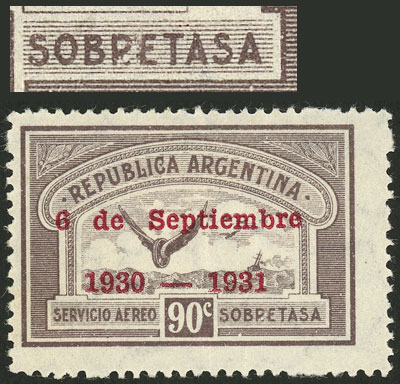 Lot 175 - Argentina airmail -  Guillermo Jalil - Philatino Auction # 2137 ARGENTINA: Special October auction