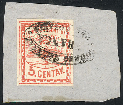 Lot 282 - Argentina confederation -  Guillermo Jalil - Philatino Auction # 2141 WORLDWIDE + ARGENTINA: General November auction