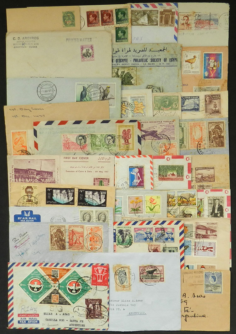 Lot 51 - africa postal history -  Guillermo Jalil - Philatino Auction # 2141 WORLDWIDE + ARGENTINA: General November auction